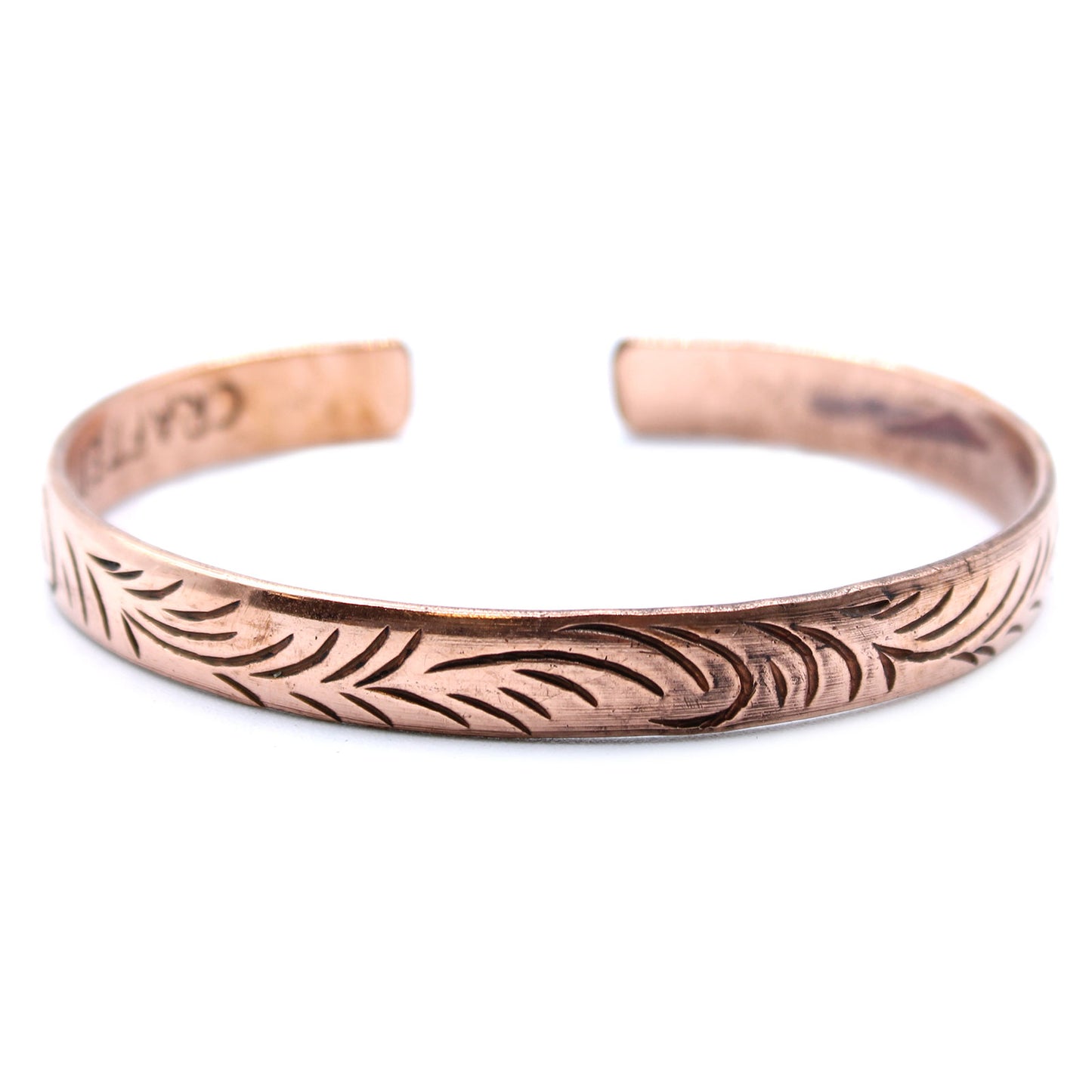 Out of Stock. Copper Tibetan Bracelet - Slim Tribal  Swirls