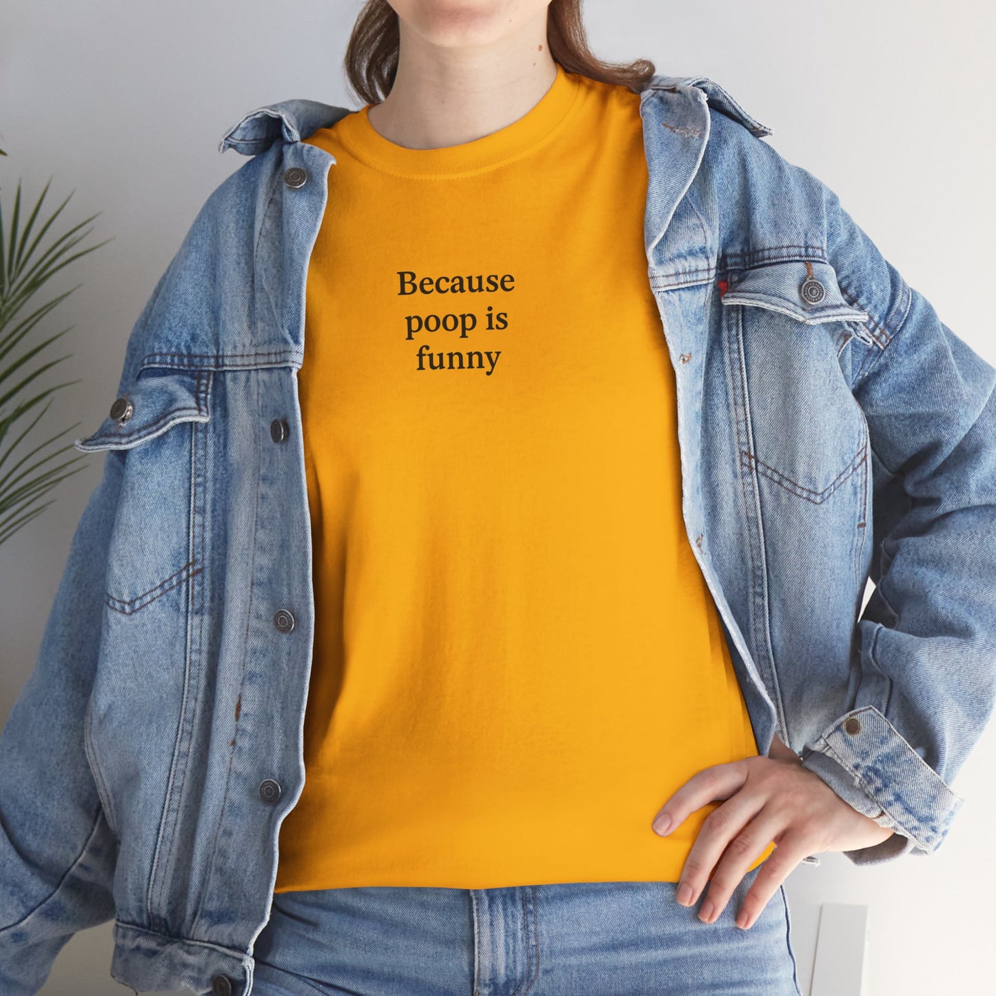 Poop Unisex Heavy Cotton Tee -' Graphic T-Shirt