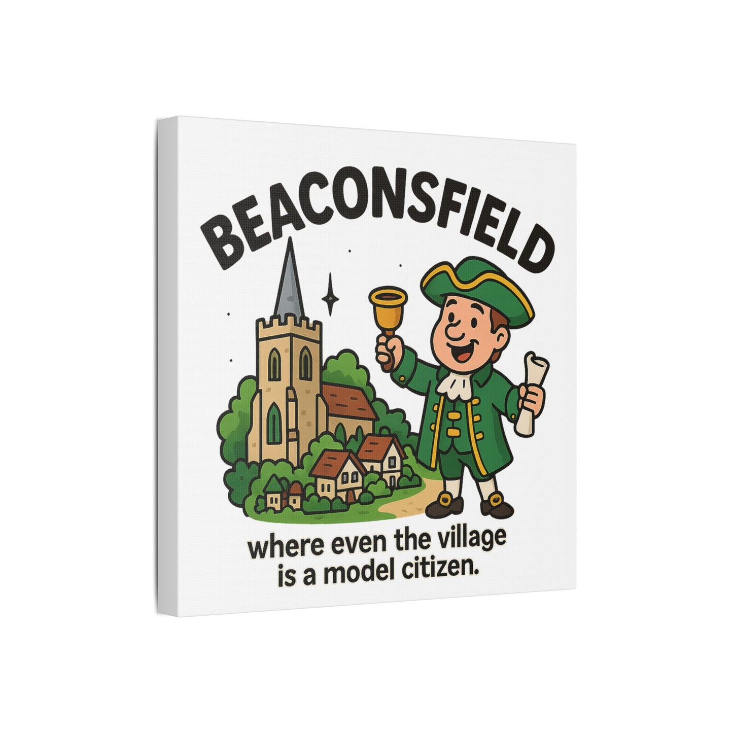 Satin Canvas Wall Art - Beaconsfield. Town Crier