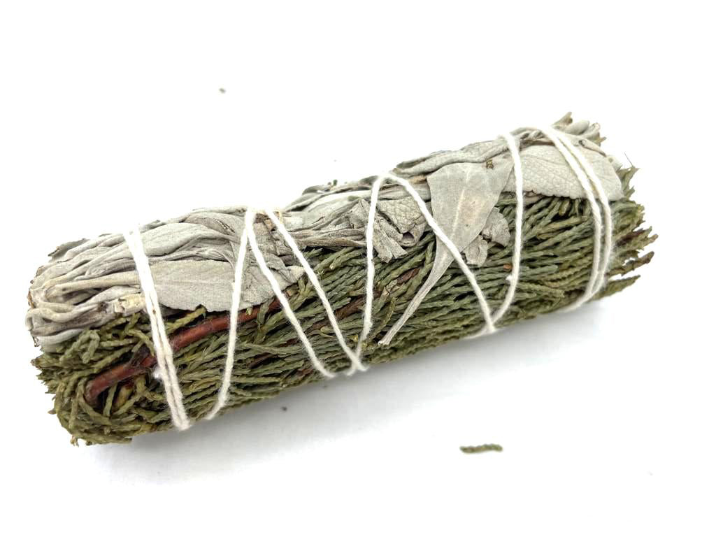 Low stock. Smudge Stick - White Sage & Juniper 10cm