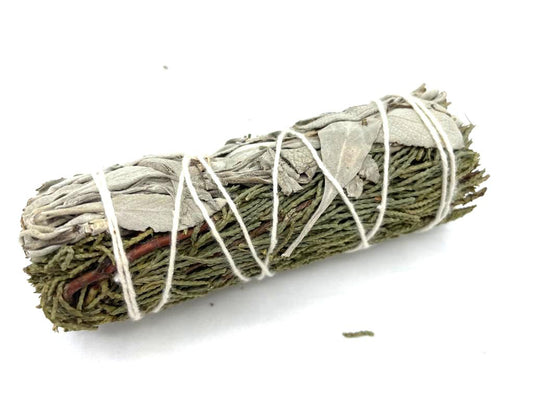 Low stock. Smudge Stick - White Sage & Juniper 10cm