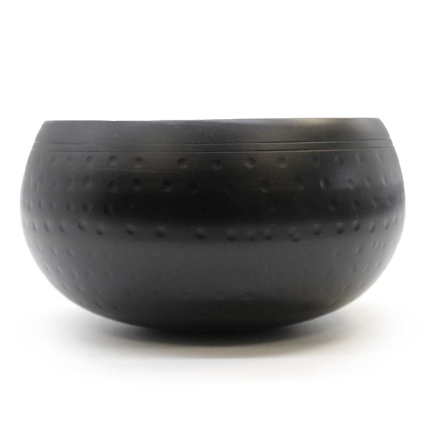 Out of Stock. Lrg Black Beaten Bowl - 18cm