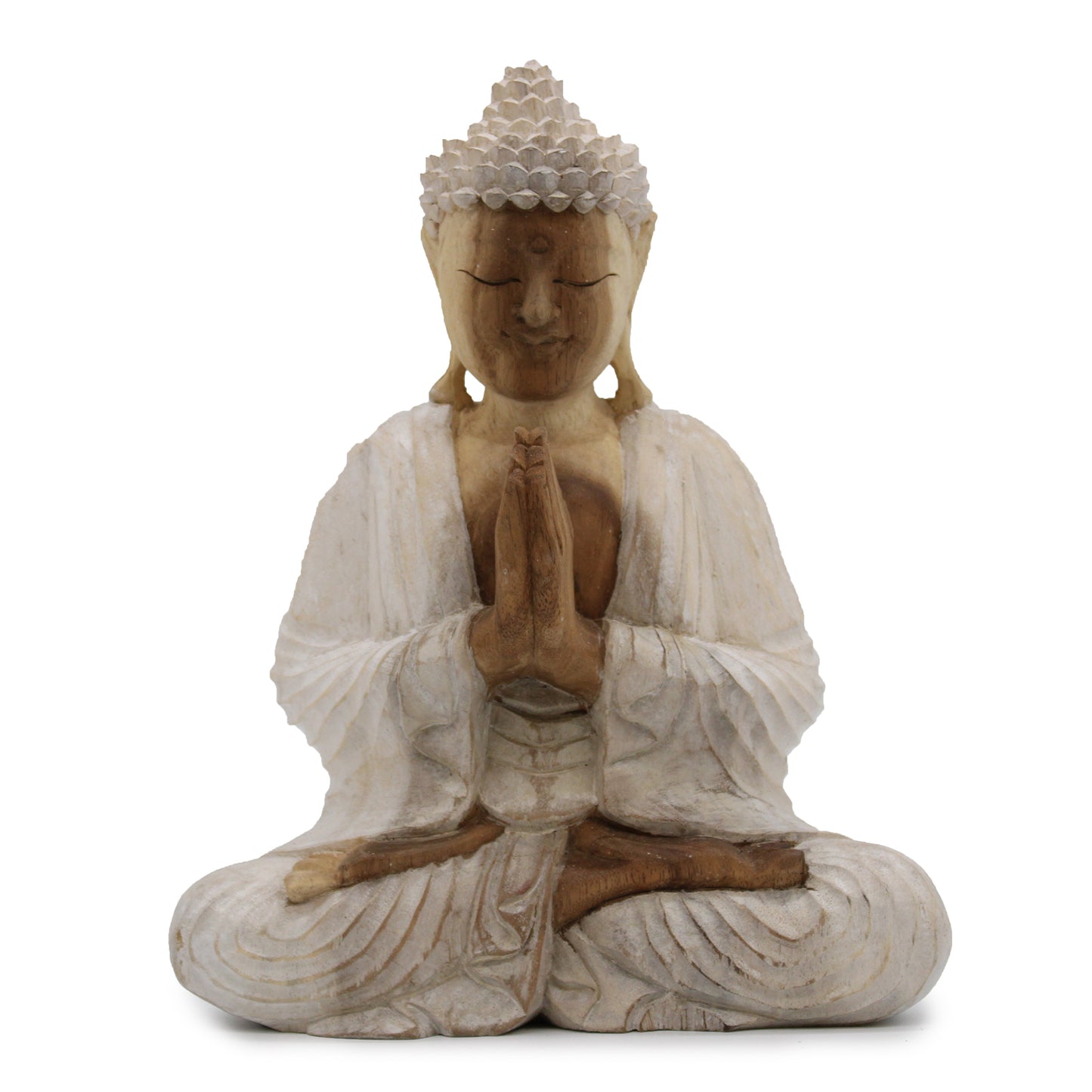 Buddha Statue Whitewash - 30cm Welcome HCBS-20