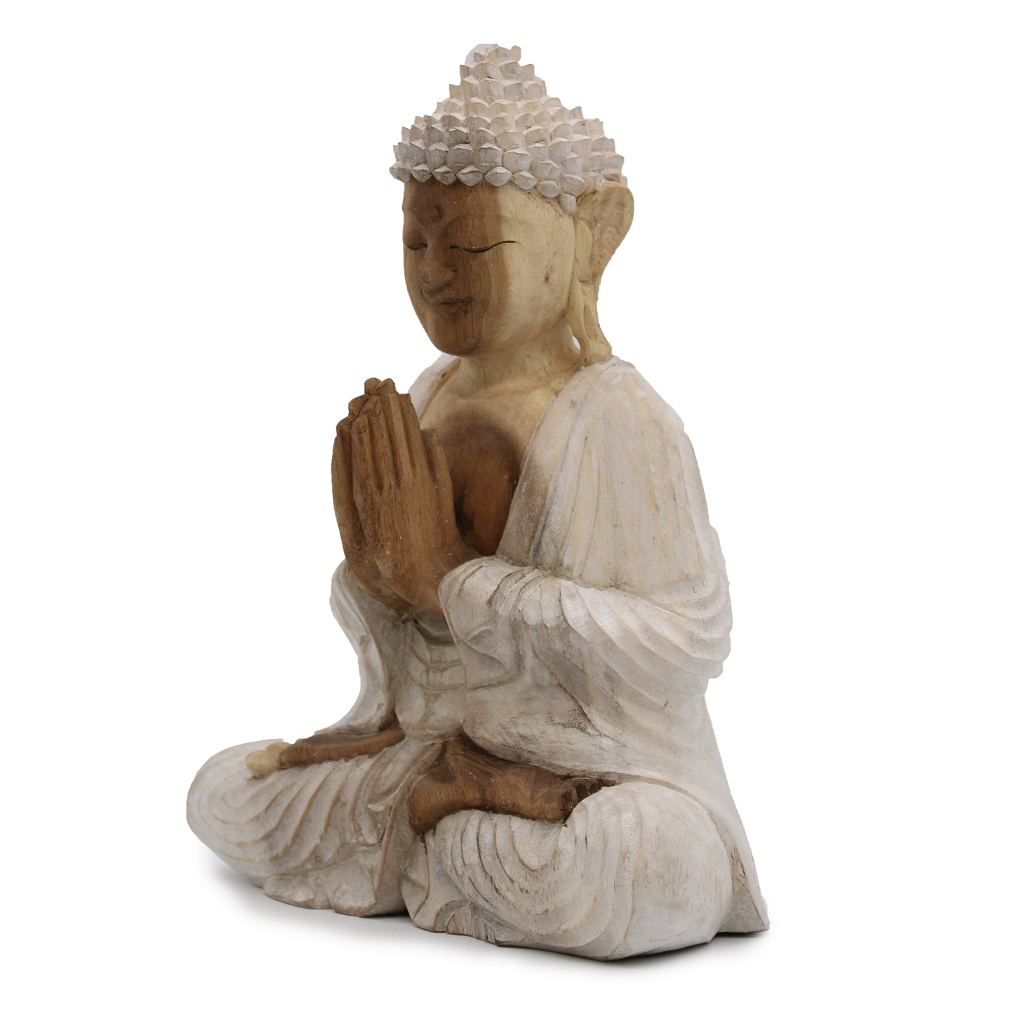 Buddha Statue Whitewash - 30cm Welcome HCBS-20