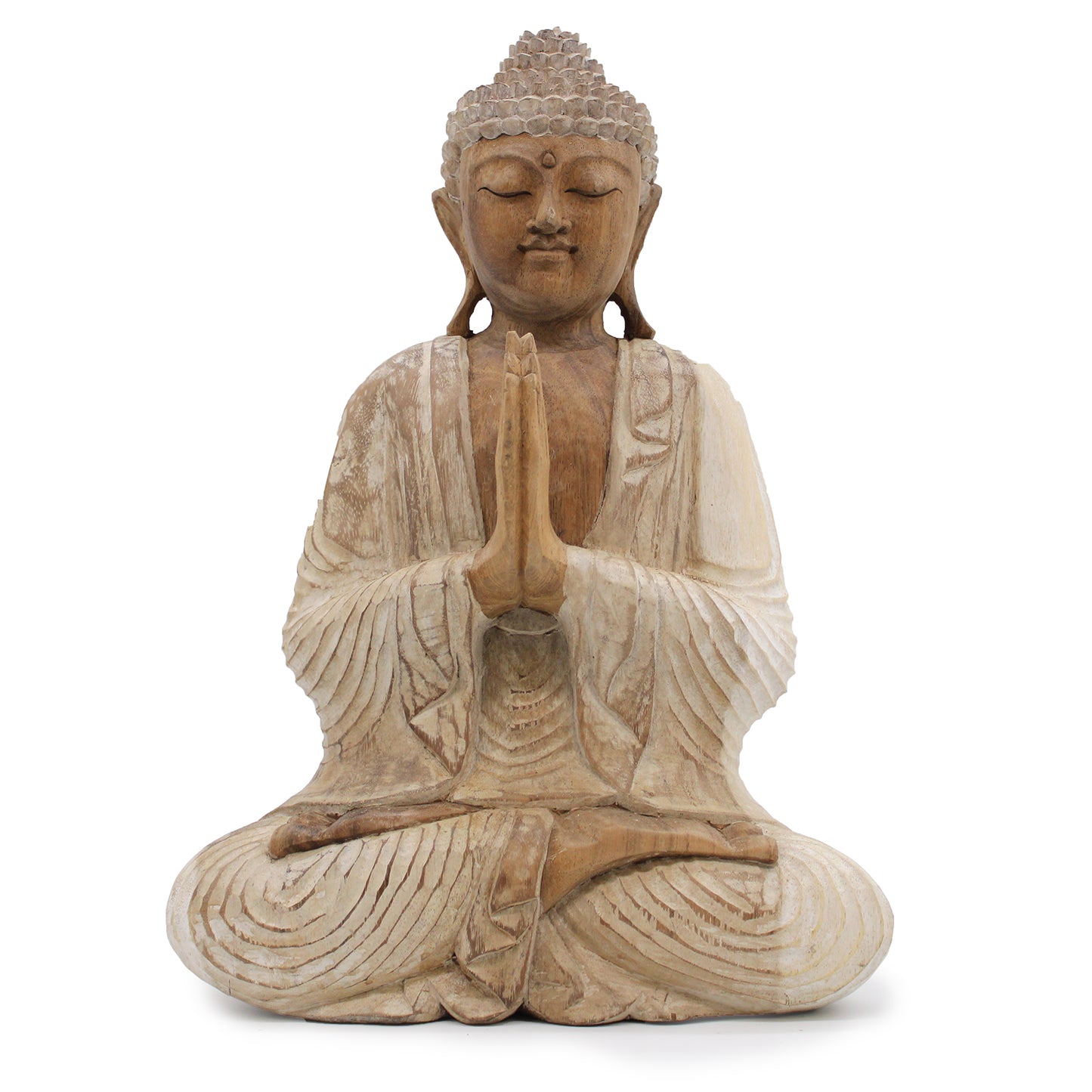 Buddha Statue Whitewash - 40cm Welcome HCBS-22