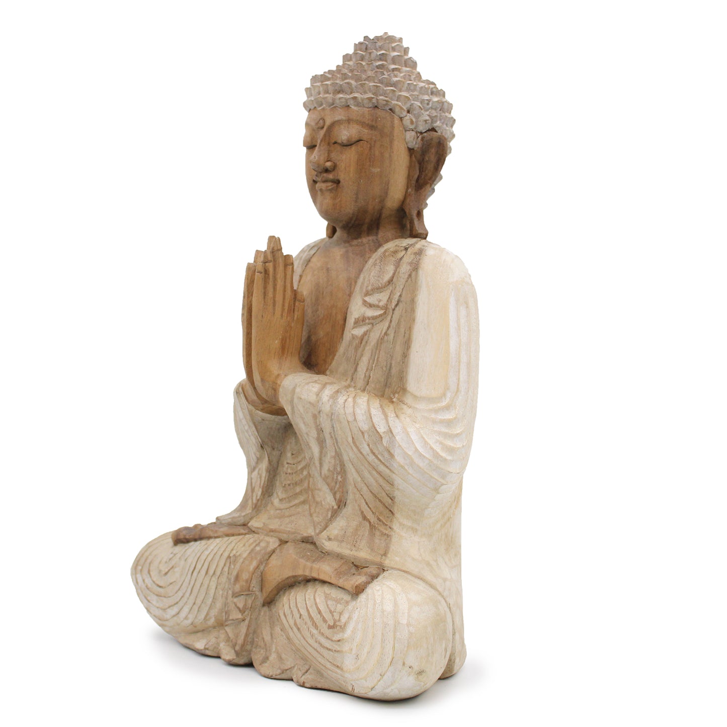 Buddha Statue Whitewash - 40cm Welcome HCBS-22