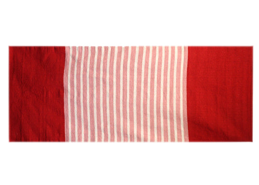 Indian Cotton Rug - 70x170cm - Red/Pink