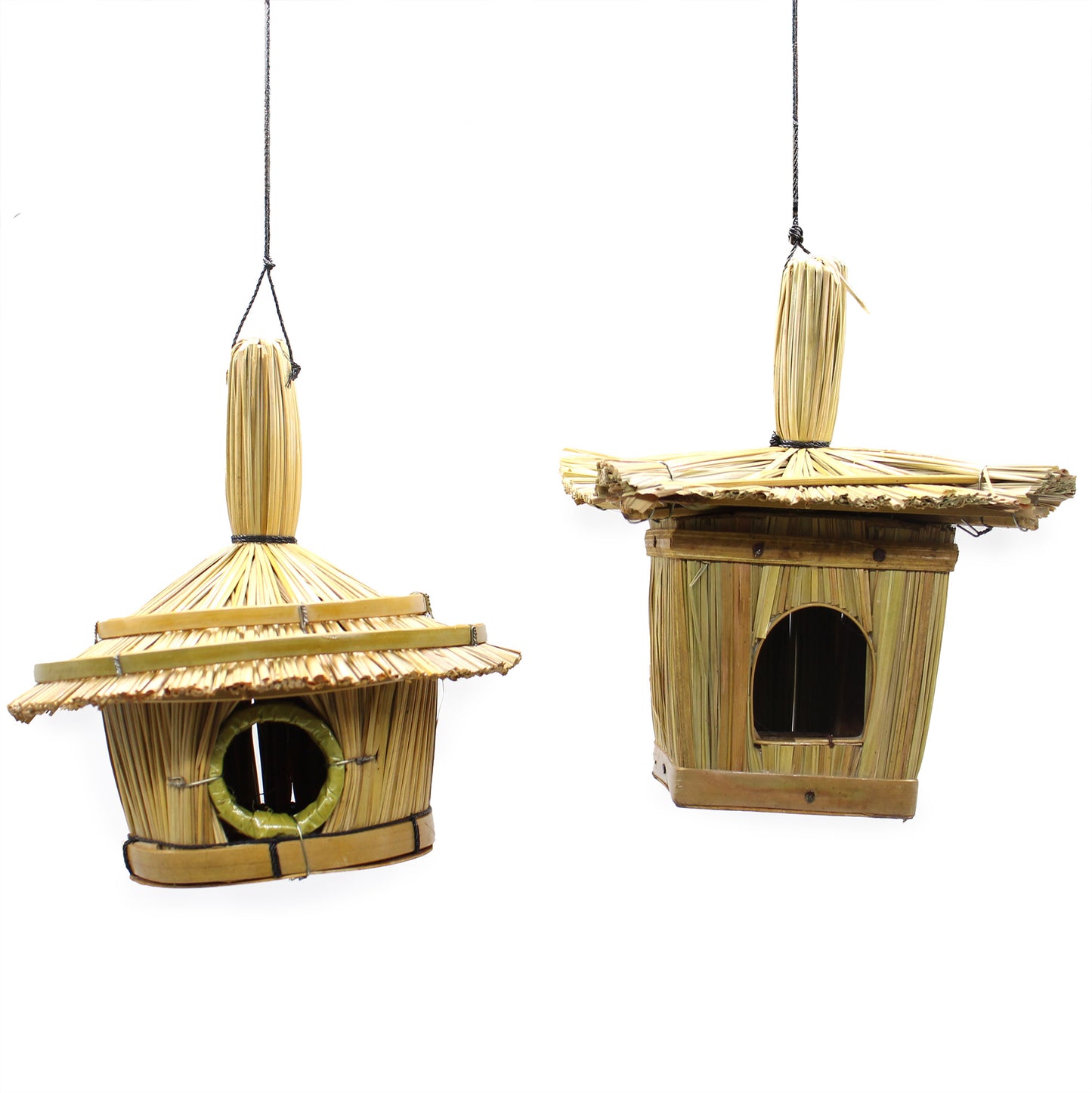 Small Square Seagrass Bird Box 18x13cm