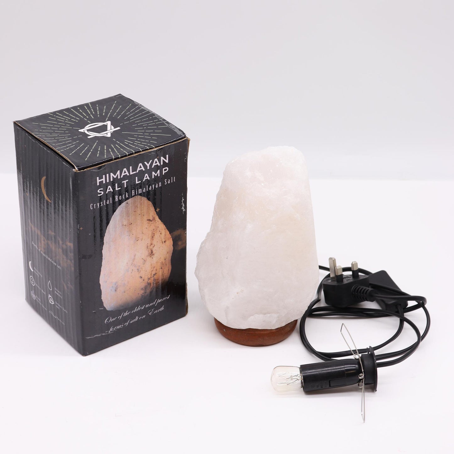 Crystal Rock Himalayan Salt Lamp - & Base apx 2-3kg