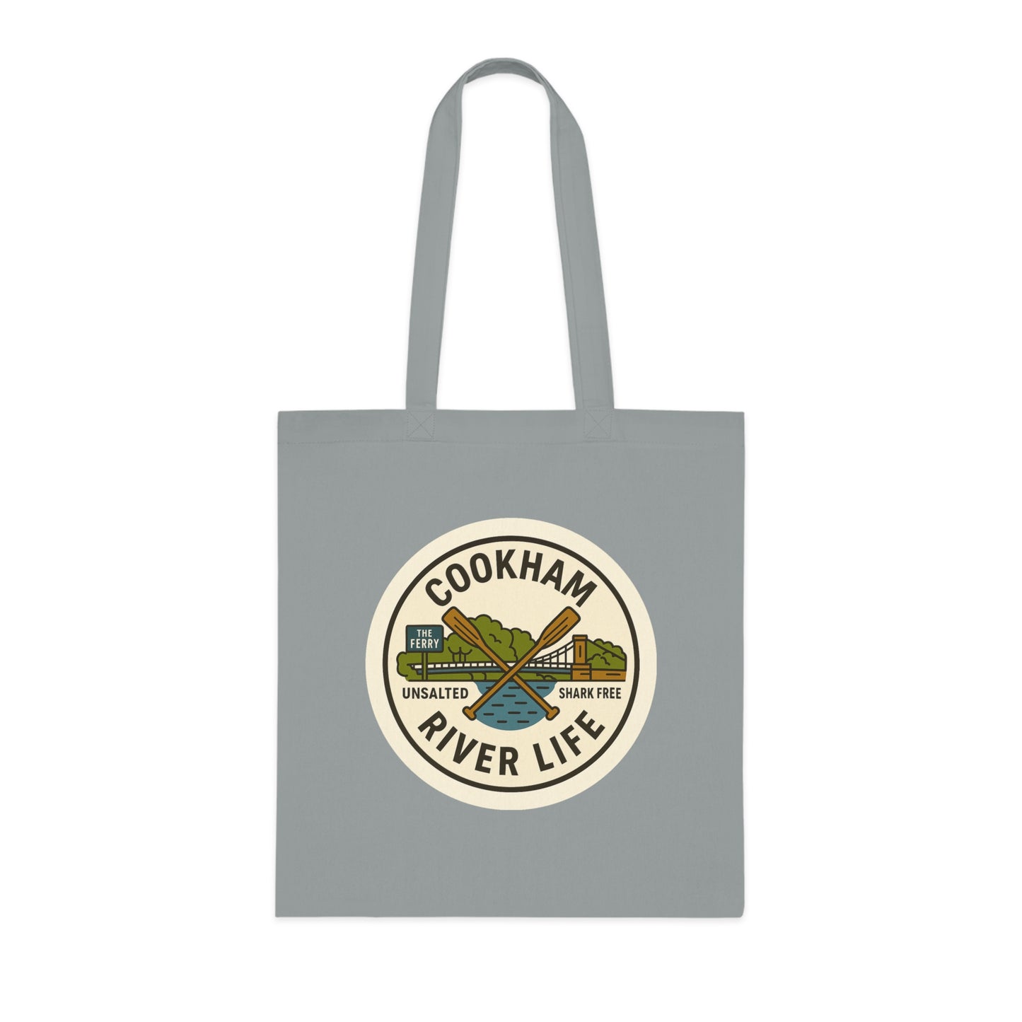 Cookham River Life Cotton Tote Bag - Unsalted & Shark Free