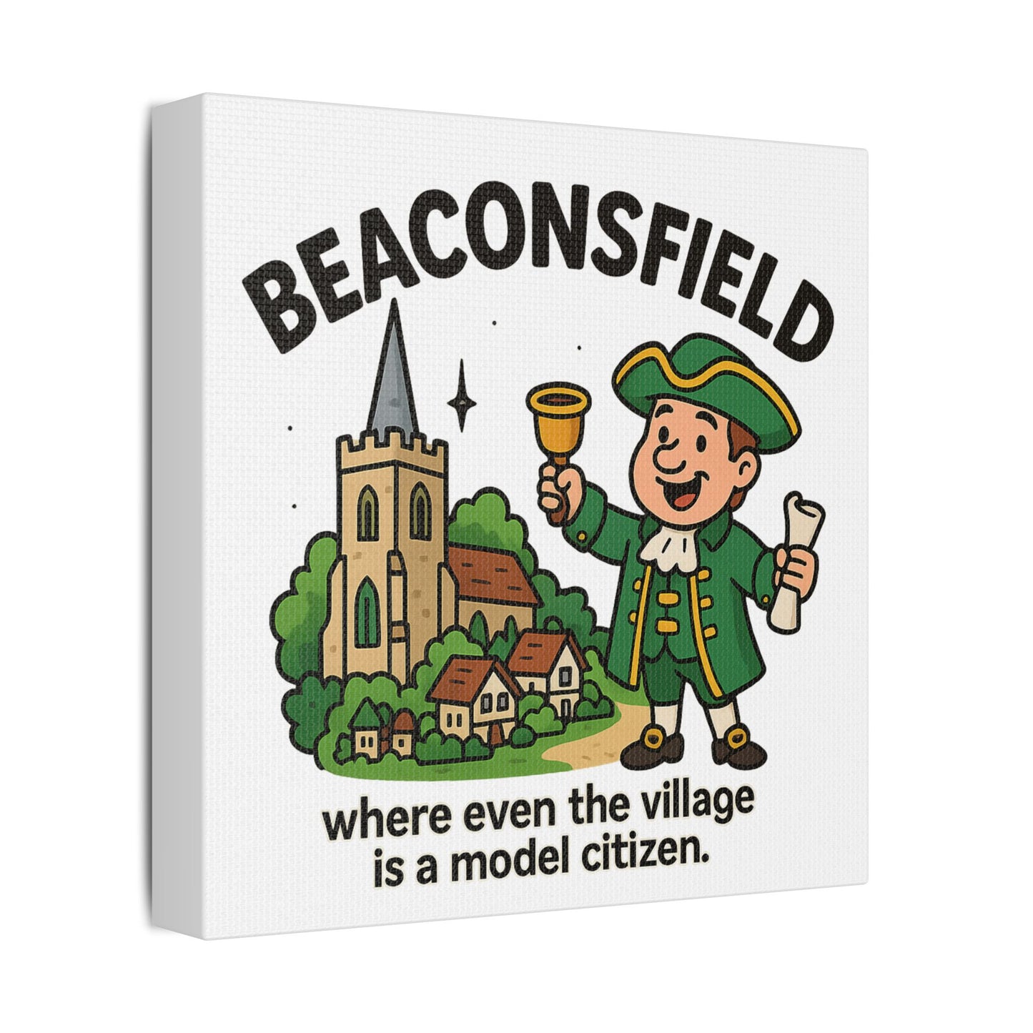 Satin Canvas Wall Art - Beaconsfield. Town Crier