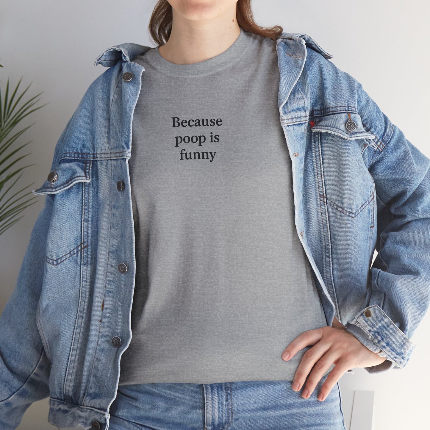 Poop Unisex Heavy Cotton Tee -' Graphic T-Shirt