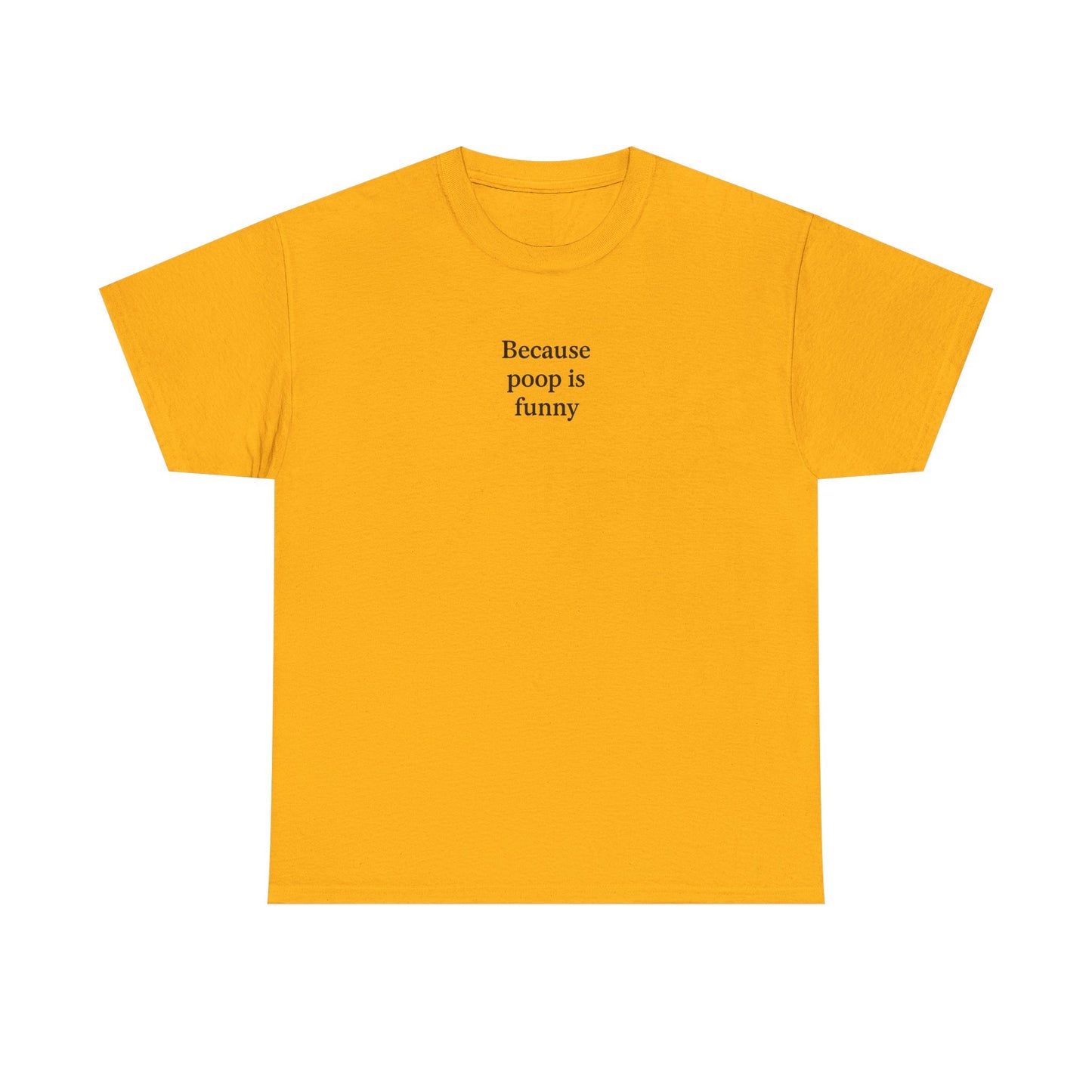 Poop Unisex Heavy Cotton Tee -' Graphic T-Shirt