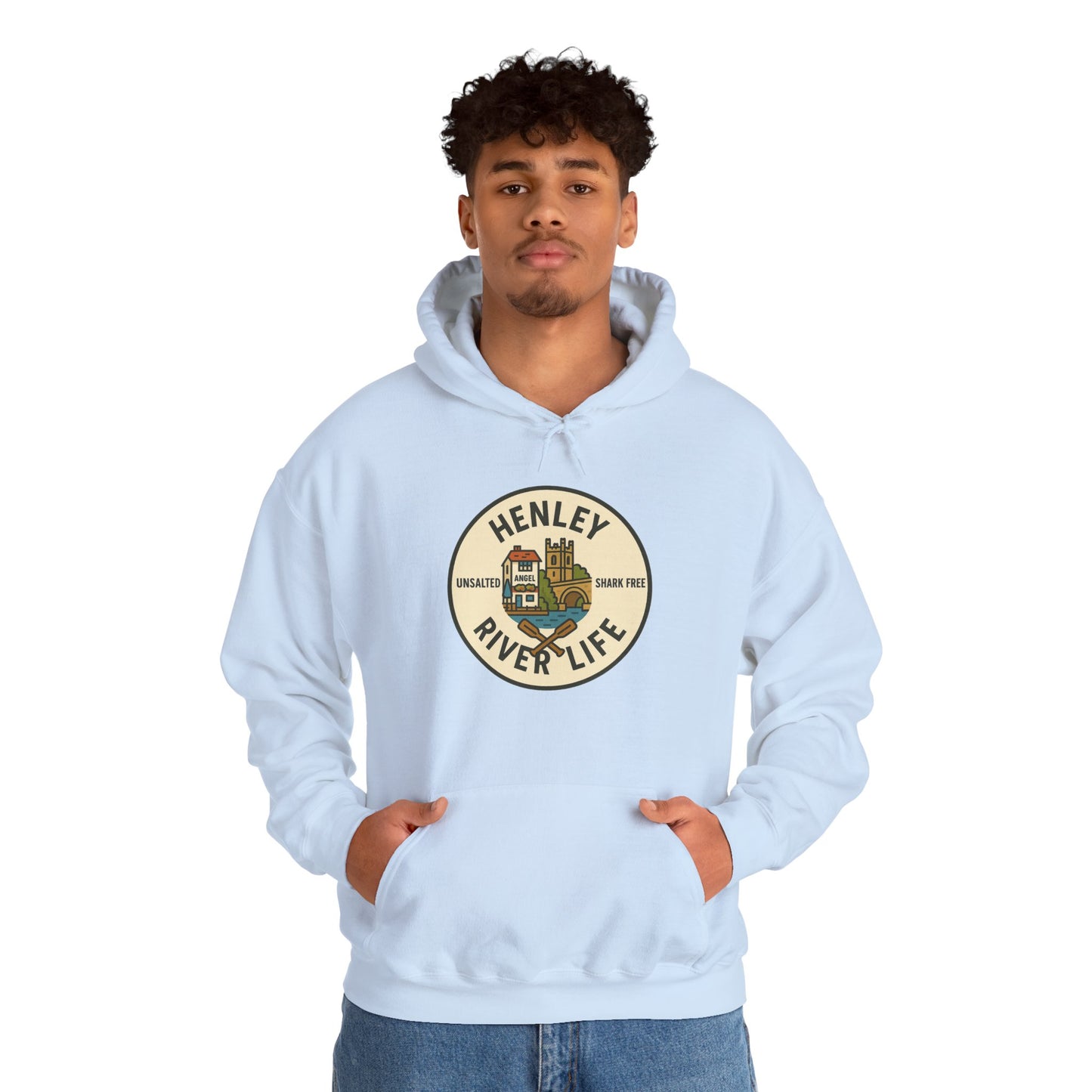 Henley River Life Hoodie - Unisex Heavy Blend™ Sweatshirt