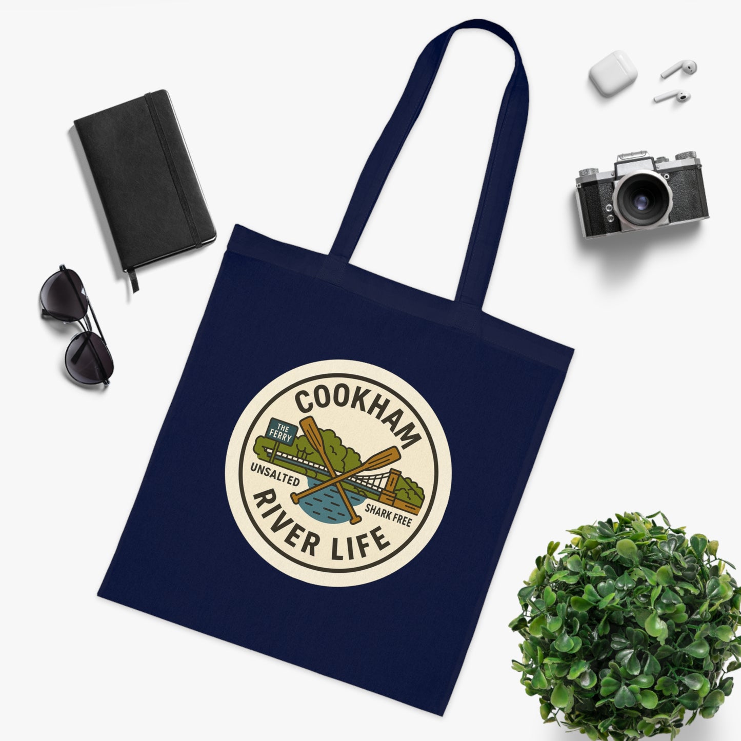 Cookham River Life Cotton Tote Bag - Unsalted & Shark Free