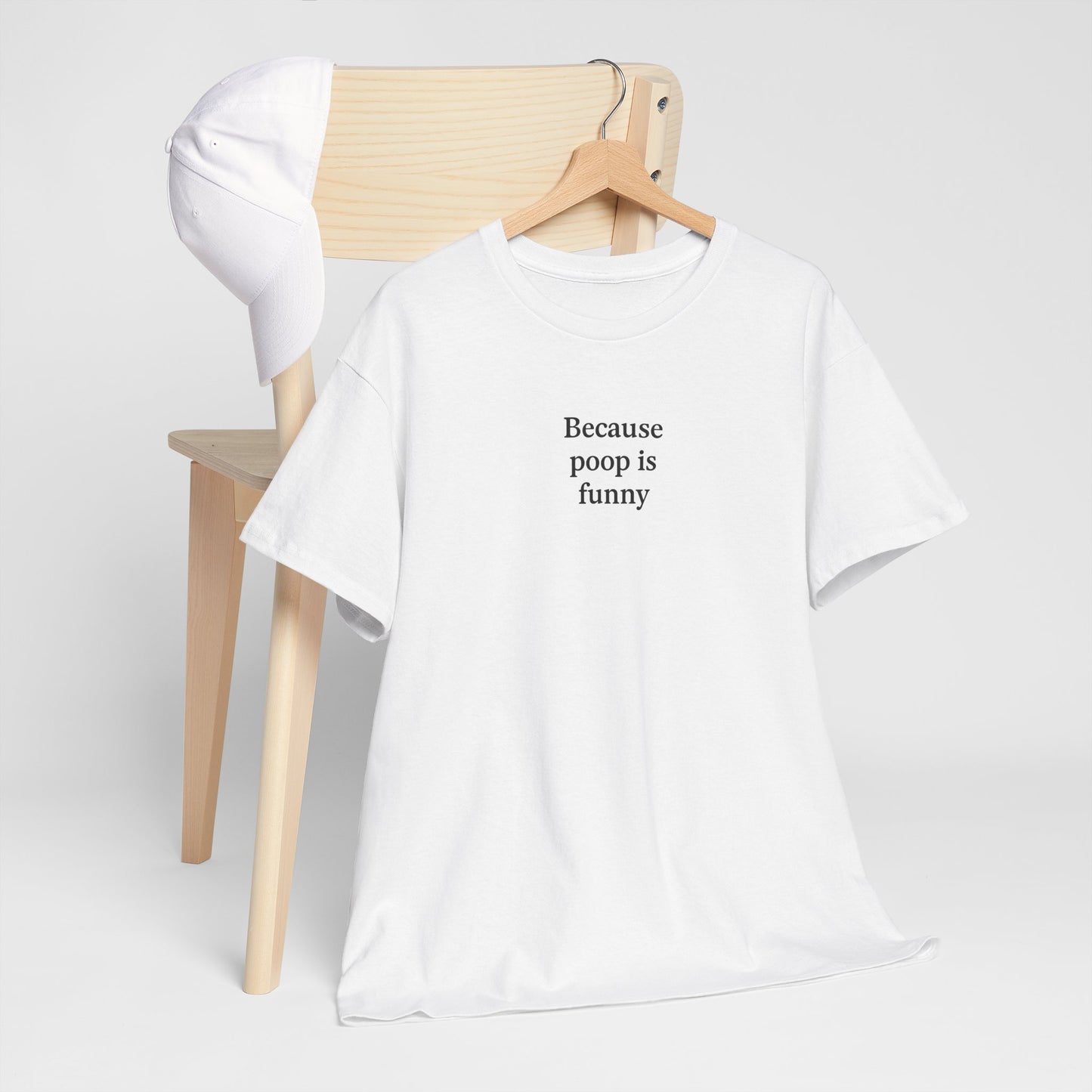 Poop Unisex Heavy Cotton Tee -' Graphic T-Shirt