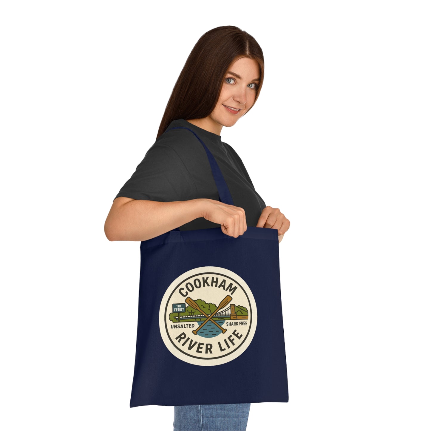 Cookham River Life Cotton Tote Bag - Unsalted & Shark Free