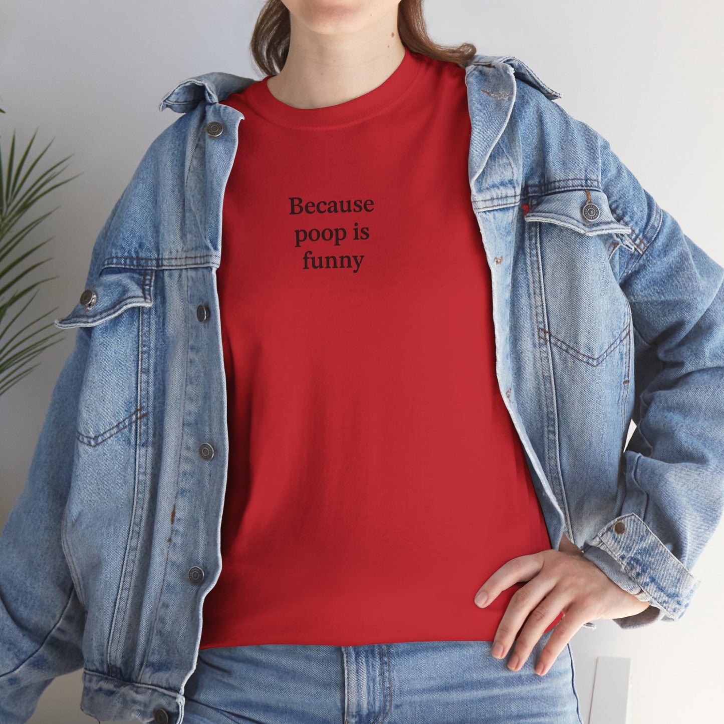 Poop Unisex Heavy Cotton Tee -' Graphic T-Shirt