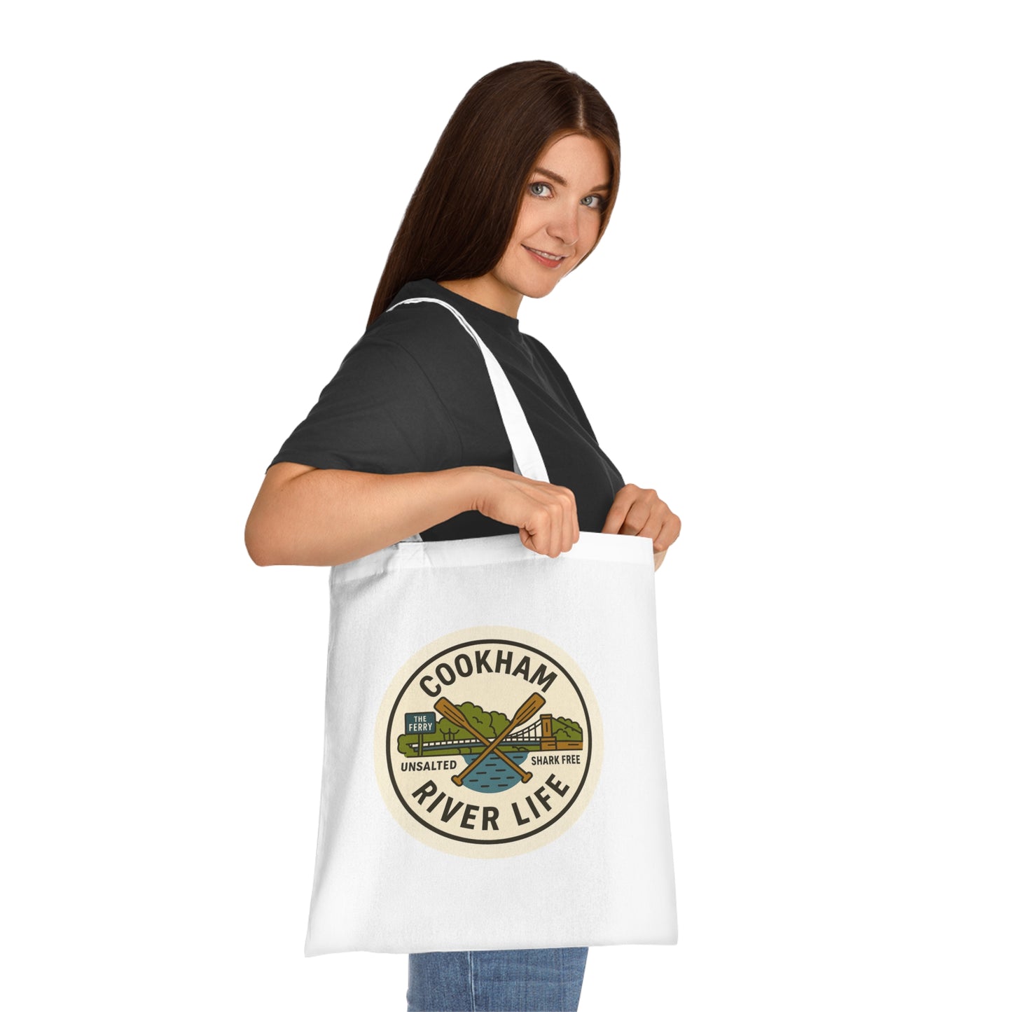 Cookham River Life Cotton Tote Bag - Unsalted & Shark Free