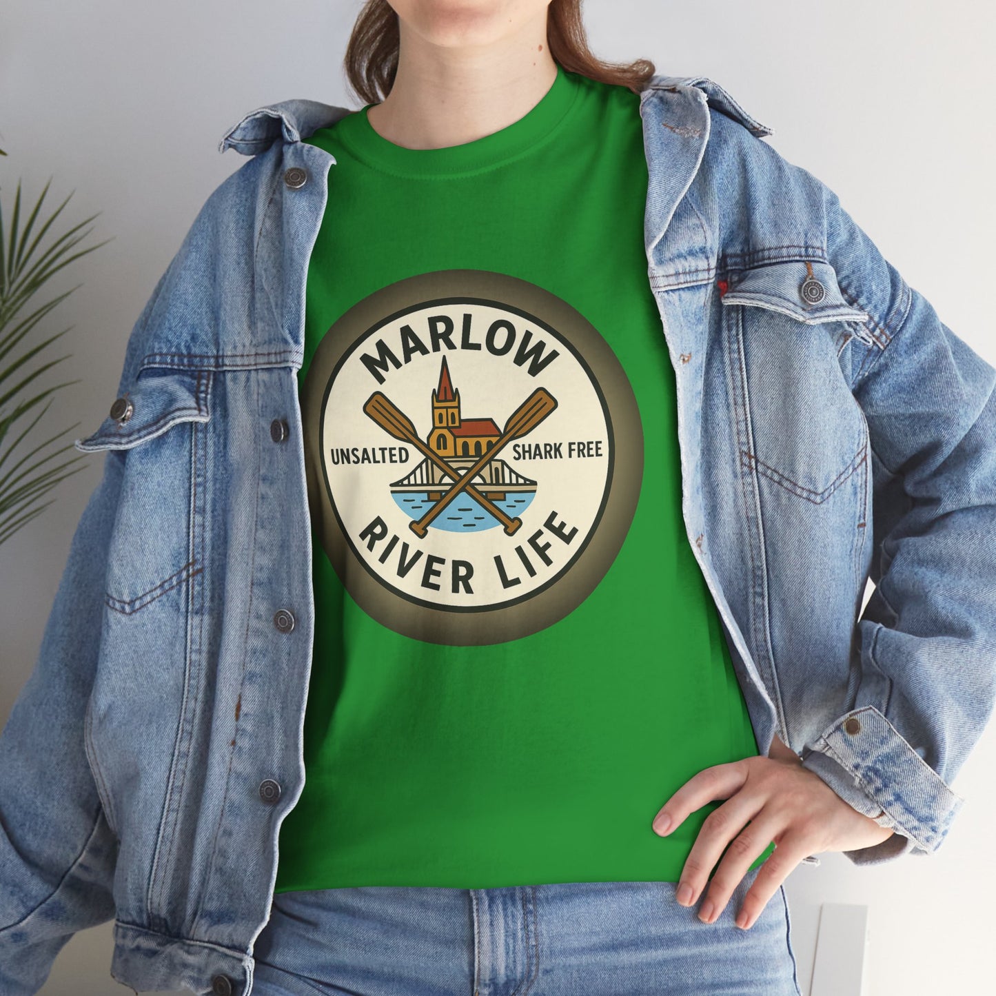 Marlow River Life Unisex Heavy Cotton Tee - Shark Free Adventure Shirt
