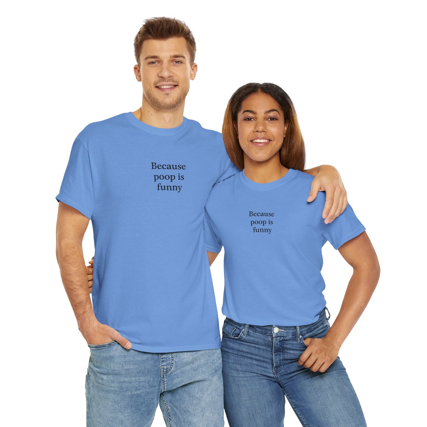 Poop Unisex Heavy Cotton Tee -' Graphic T-Shirt