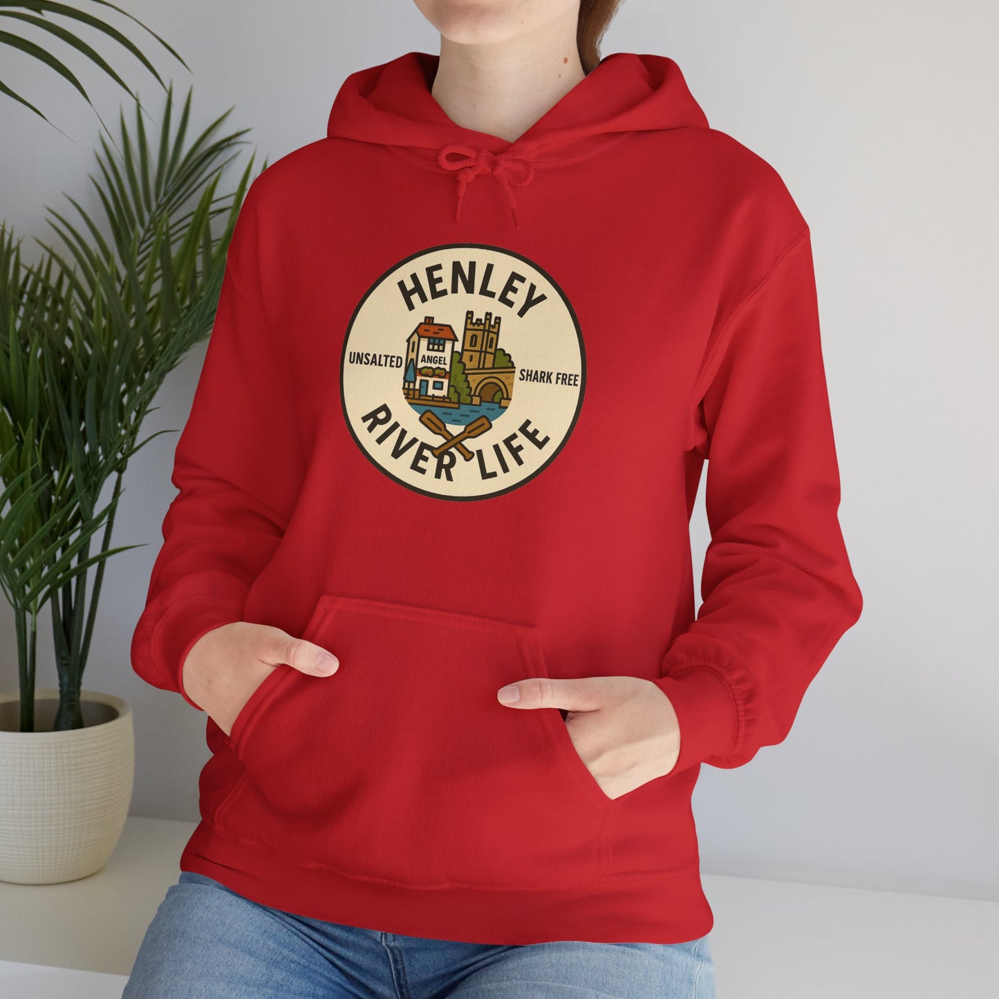 Henley River Life Hoodie - Unisex Heavy Blend™ Sweatshirt