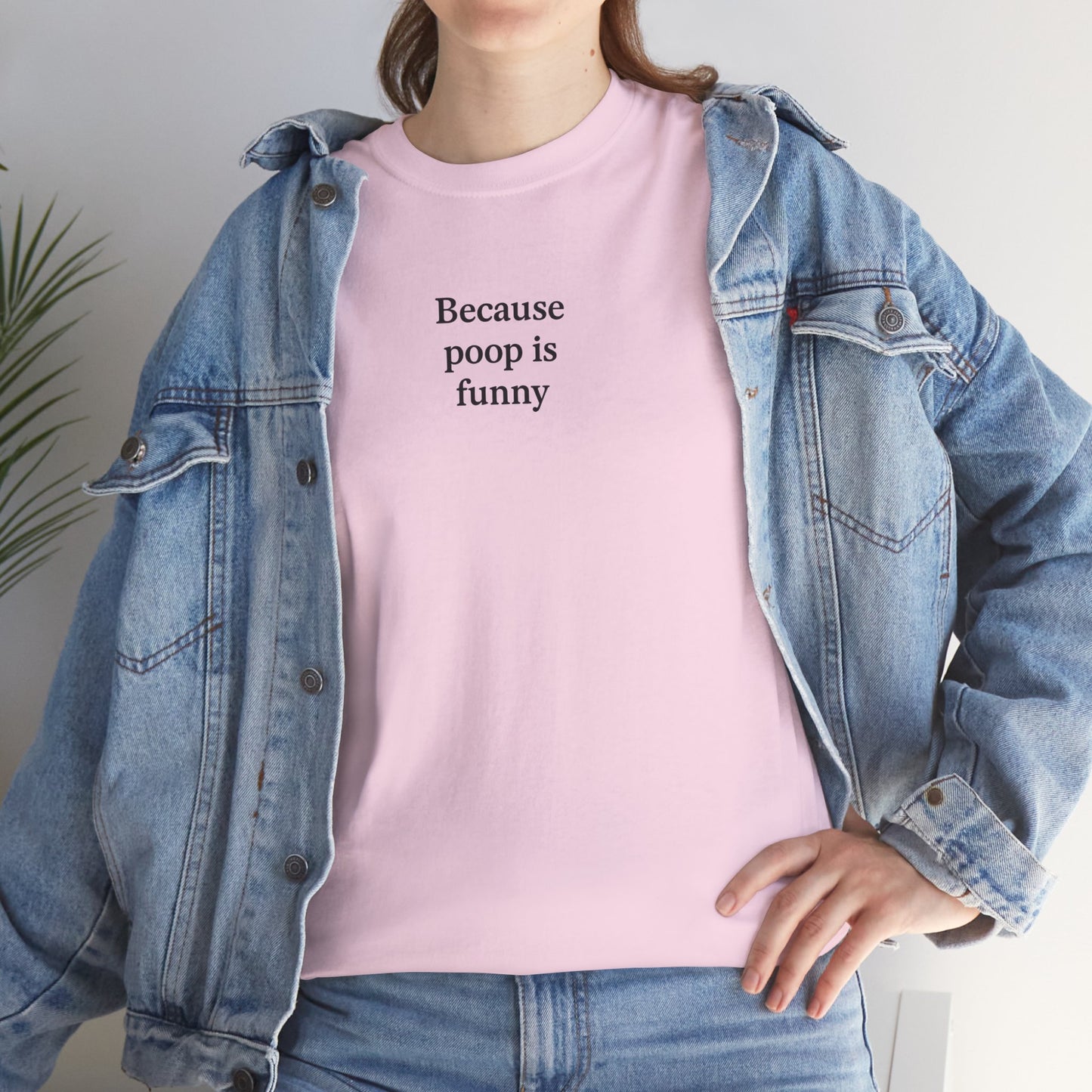 Poop Unisex Heavy Cotton Tee -' Graphic T-Shirt