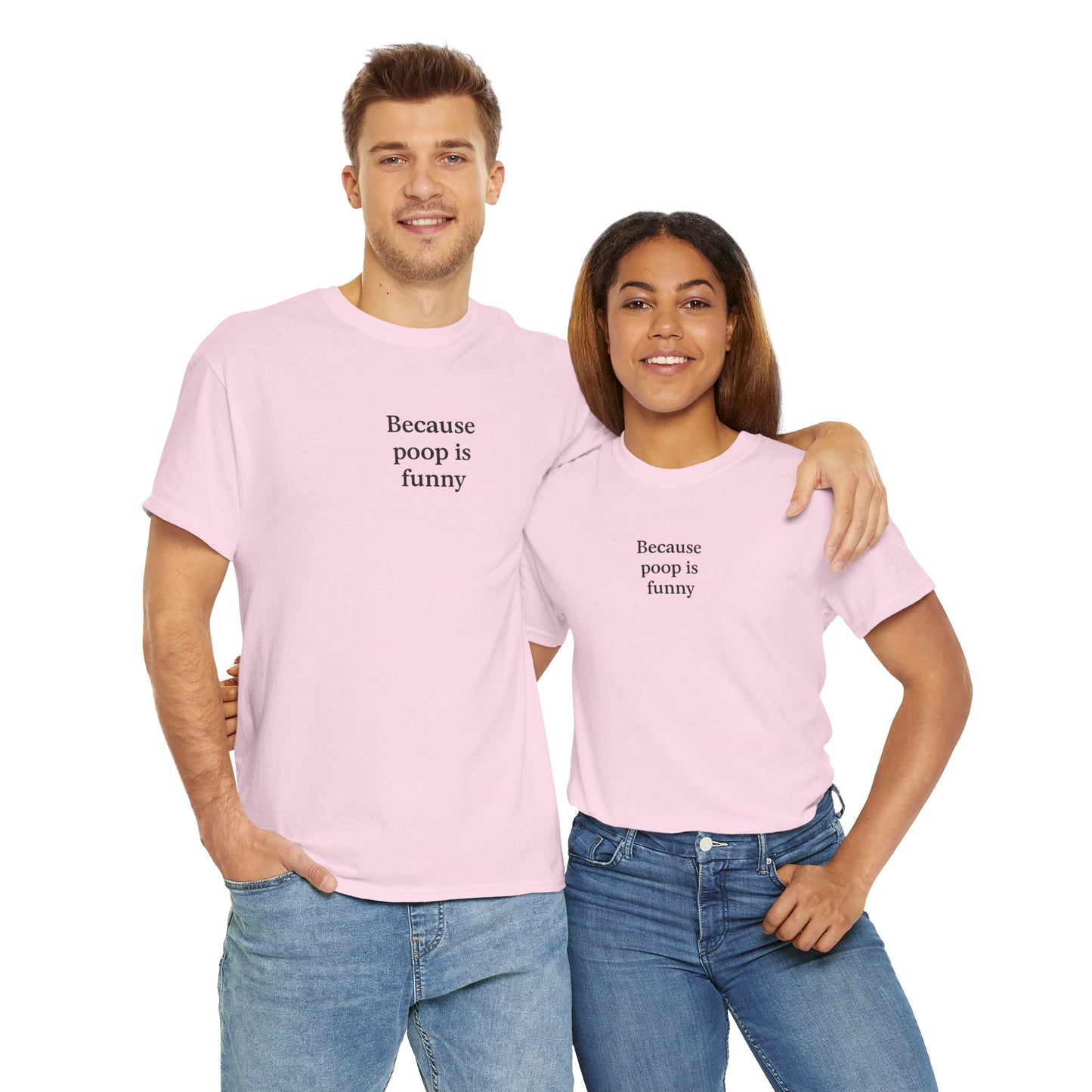 Poop Unisex Heavy Cotton Tee -' Graphic T-Shirt