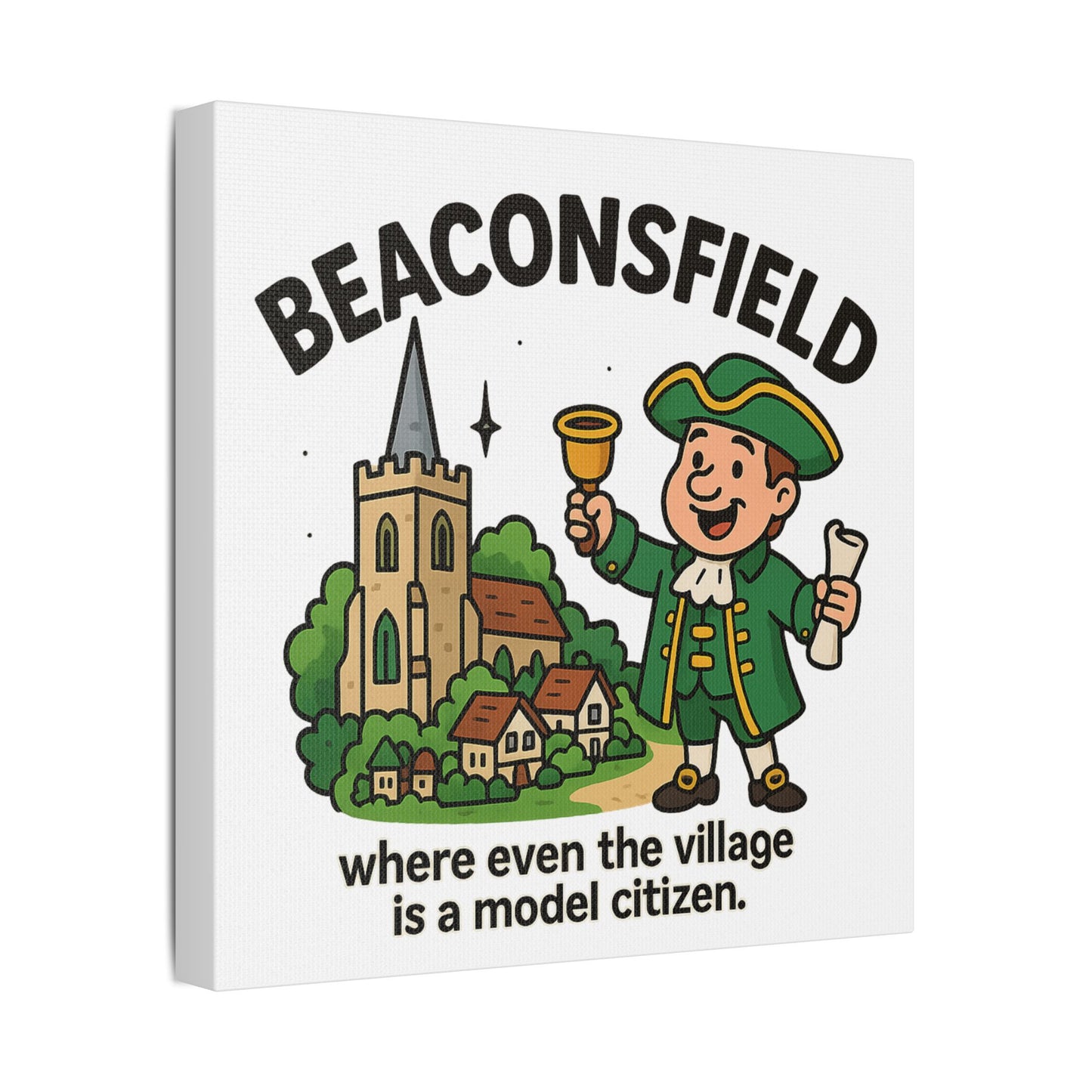 Satin Canvas Wall Art - Beaconsfield. Town Crier