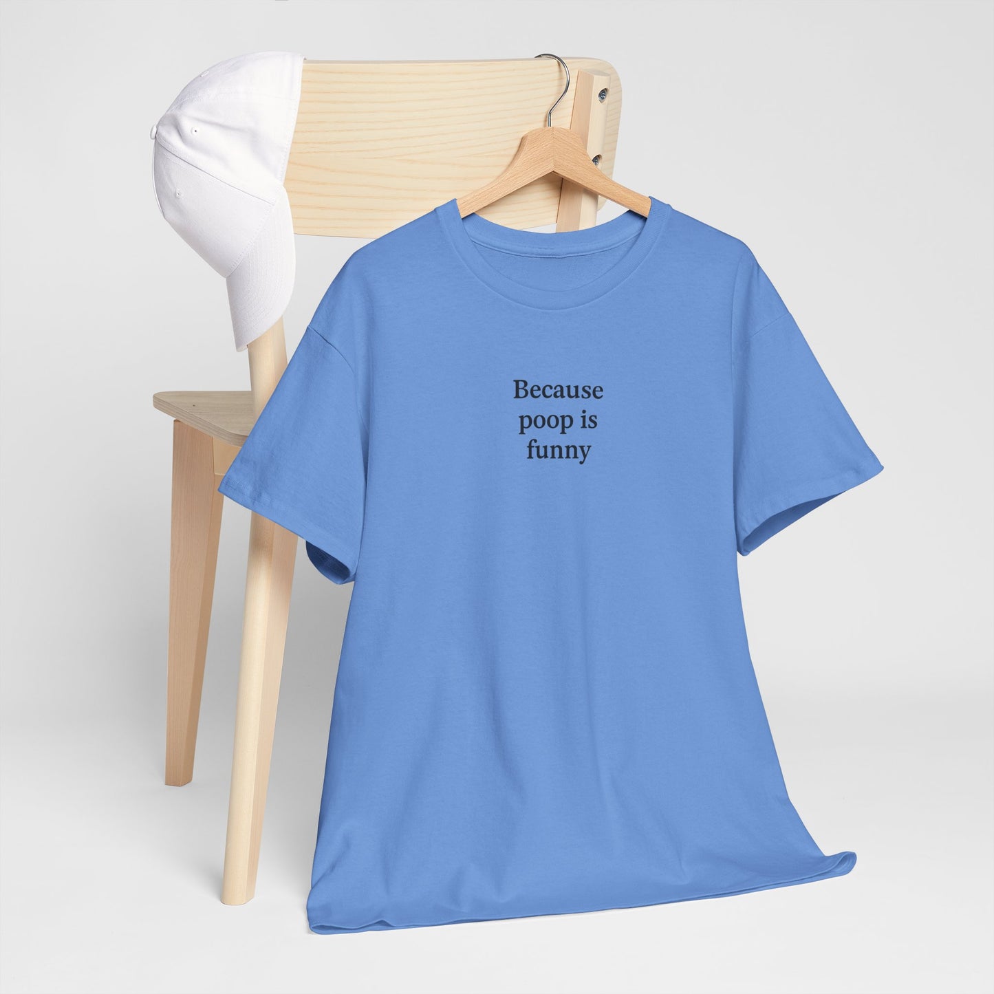 Poop Unisex Heavy Cotton Tee -' Graphic T-Shirt