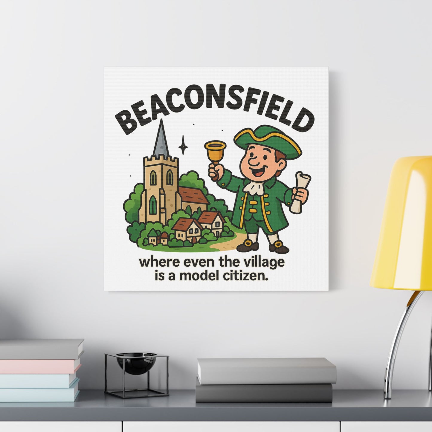 Satin Canvas Wall Art - Beaconsfield. Town Crier