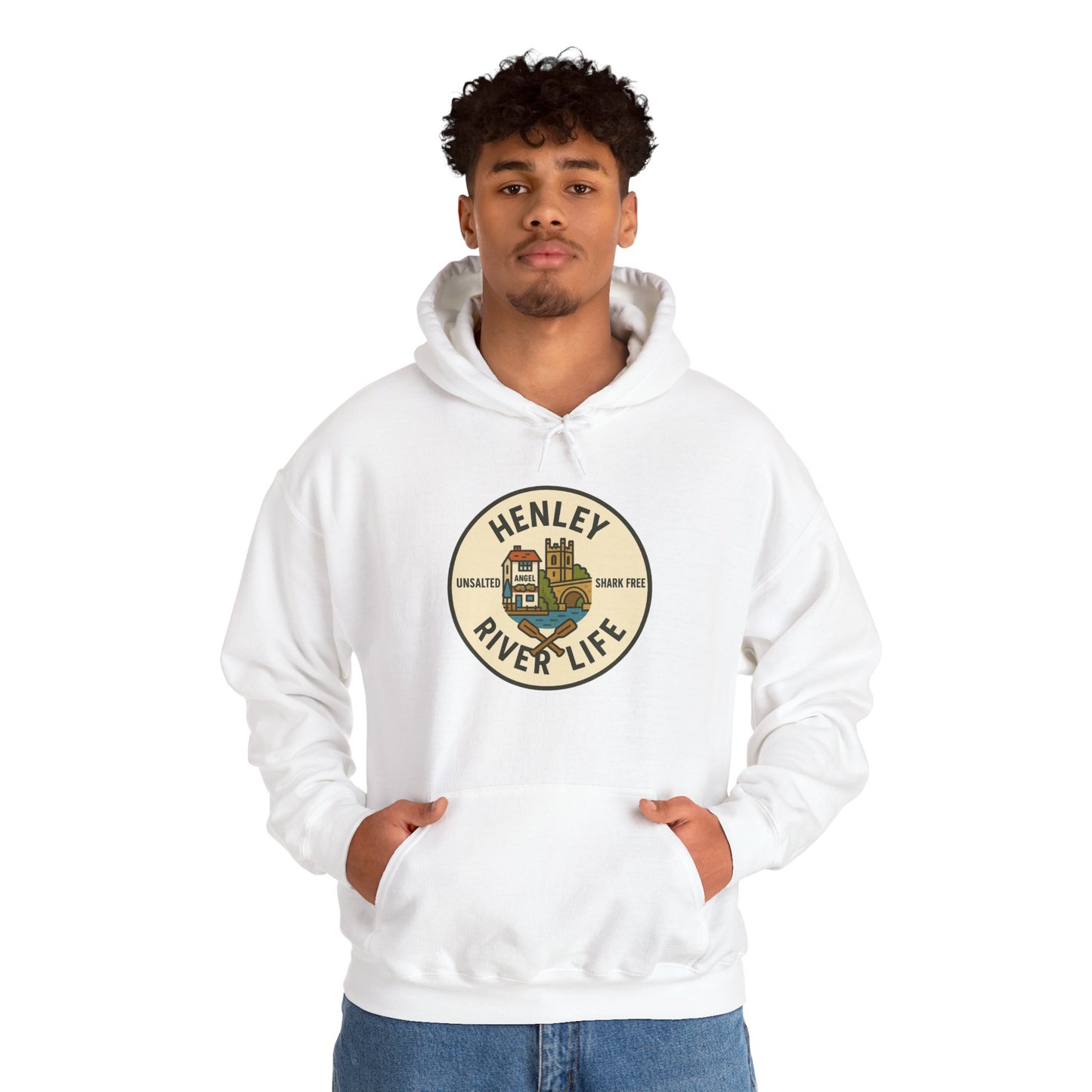 Henley River Life Hoodie - Unisex Heavy Blend™ Sweatshirt