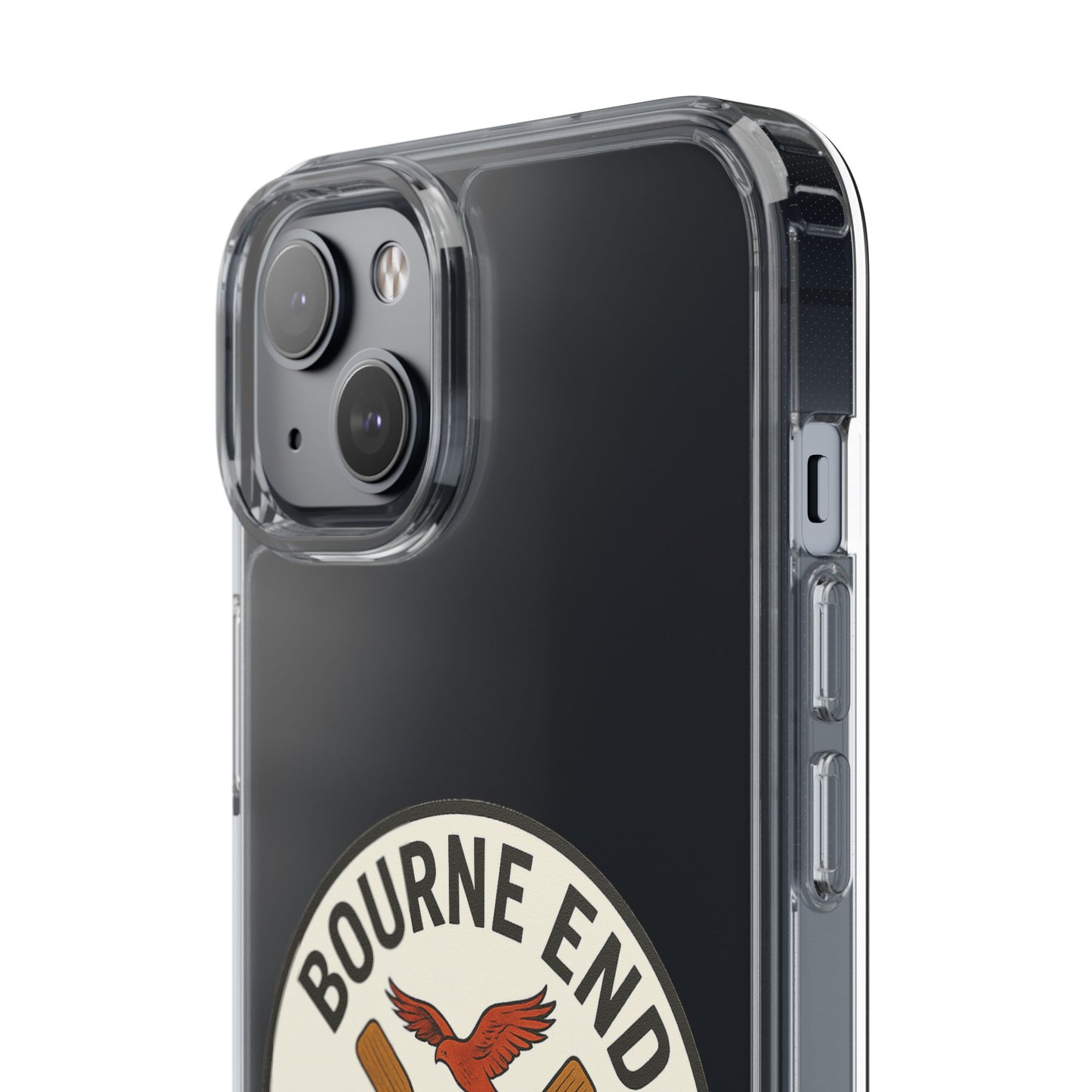 Bourne End River Life Clear Phone Case - Unsalted & Shark Free Design