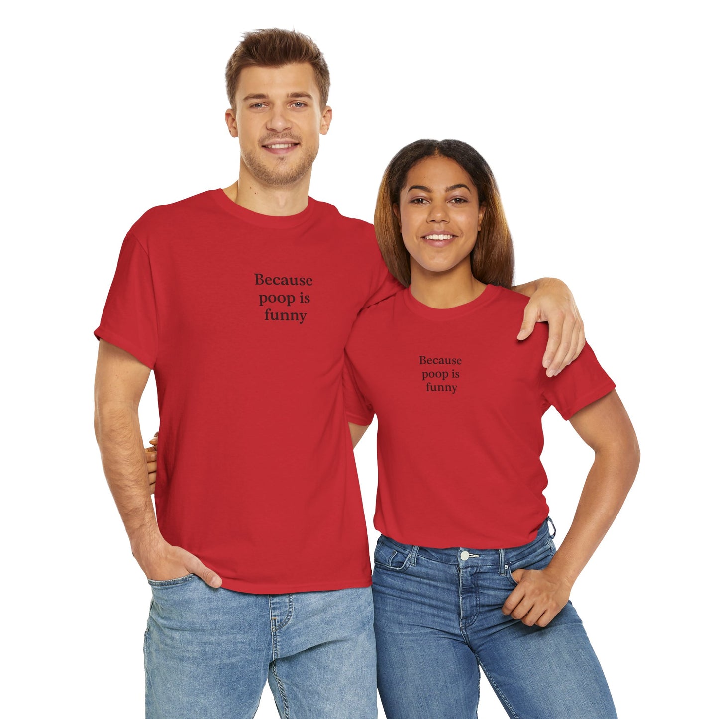 Poop Unisex Heavy Cotton Tee -' Graphic T-Shirt