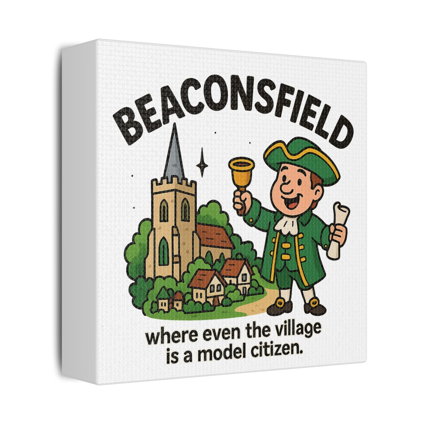 Satin Canvas Wall Art - Beaconsfield. Town Crier