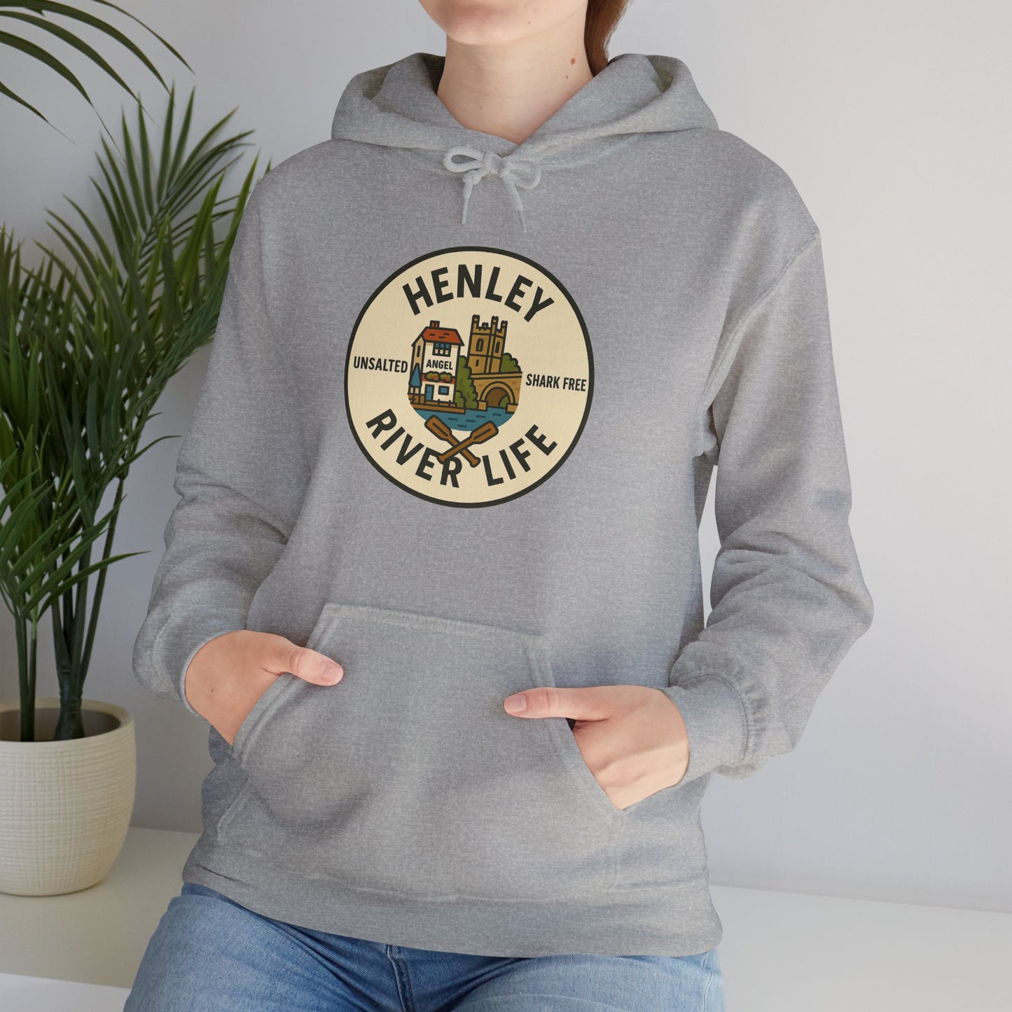Henley River Life Hoodie - Unisex Heavy Blend™ Sweatshirt