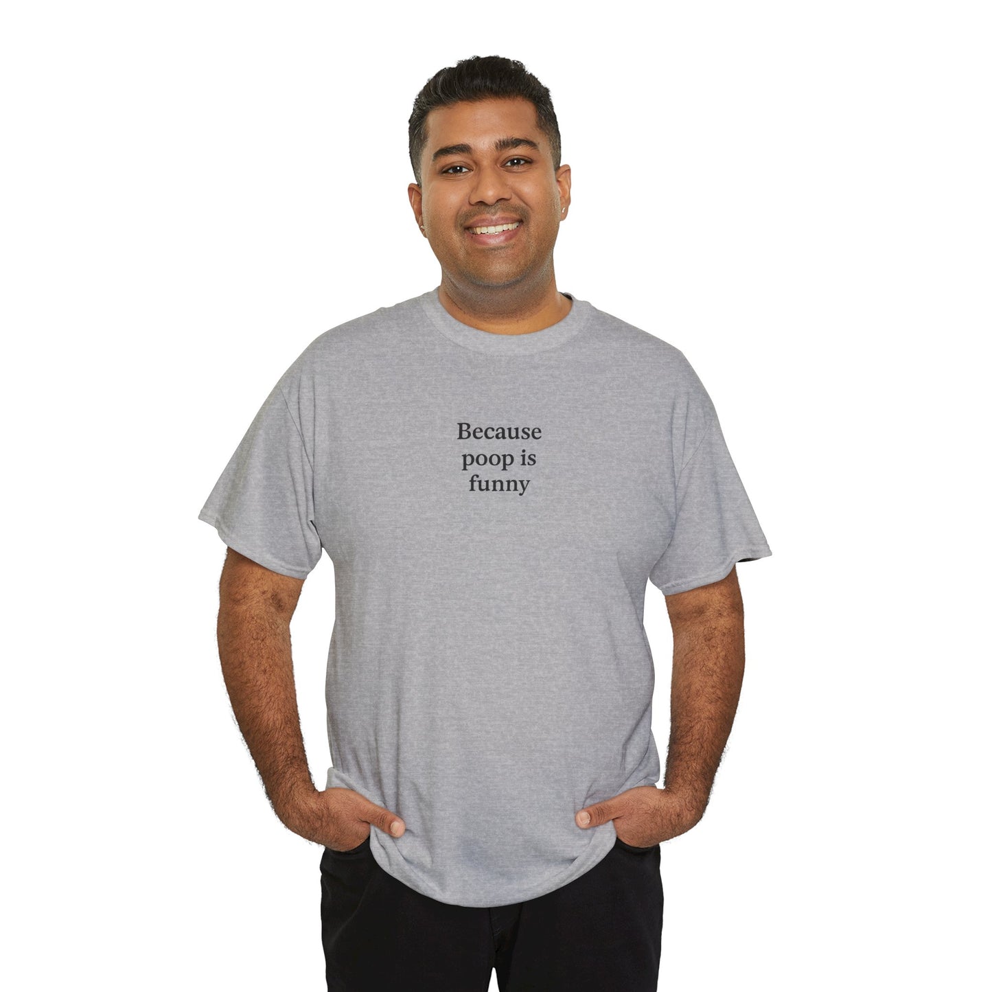 Poop Unisex Heavy Cotton Tee -' Graphic T-Shirt