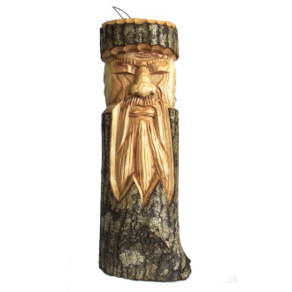 Large Old Man Tree Carving 50x13x6cm