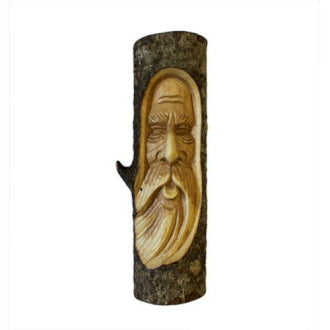 Small Old Man Tree Trunk Carving